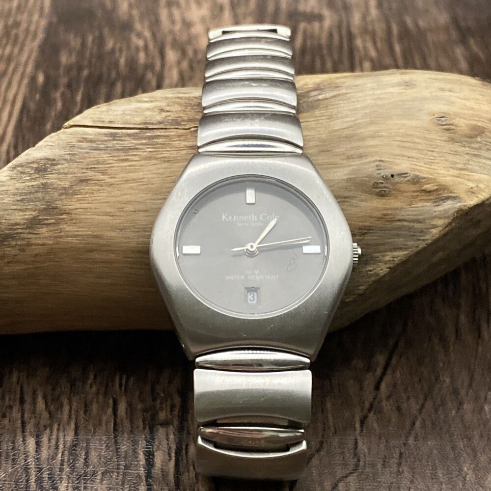 Kenneth Cole Silver Tone Stainless Steel Watch KC4144 Working